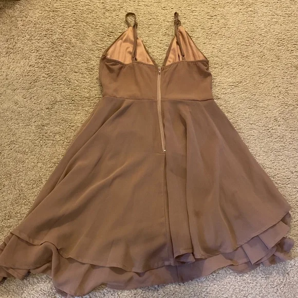 Muave flowy Windsor mini dress - Picture 4 of 6